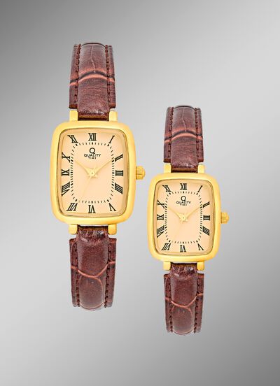 Klassieke quartz partnerhorloges van het merk Quality Time 