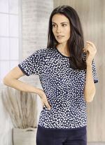 Gebreide twinset in een zachte, vloeiende kwaliteit 