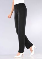 Broeken met een edele glans in extra korte maten 