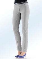 Broek met smalle enkel LICHTGRIJS GEM.