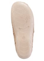 ELENA EDEN pantoffels gemaakt van gedeeltelijk glanzend bedrukt textielmateriaal 