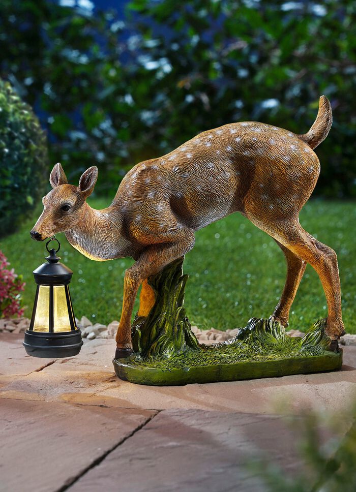 Reekalfje met zonne-lampje 