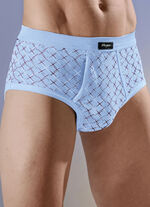 Set van vier slips, met all-over dessin