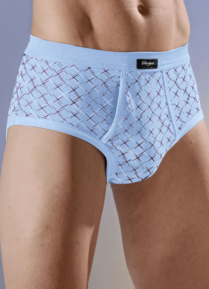 Set van vier slips, met all-over dessin