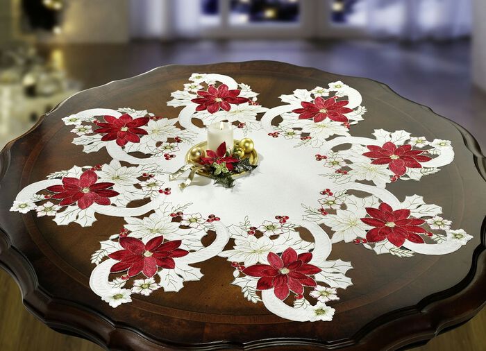 Tafel- en kamerdecoratie van Sch&auml;fer WIT/ROOD