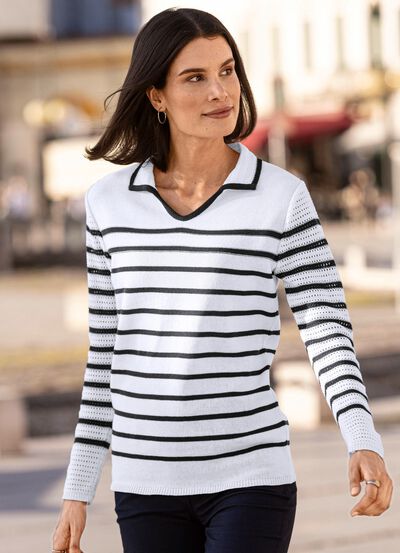 Trui gemaakt van duurzaam gerecycled katoen 