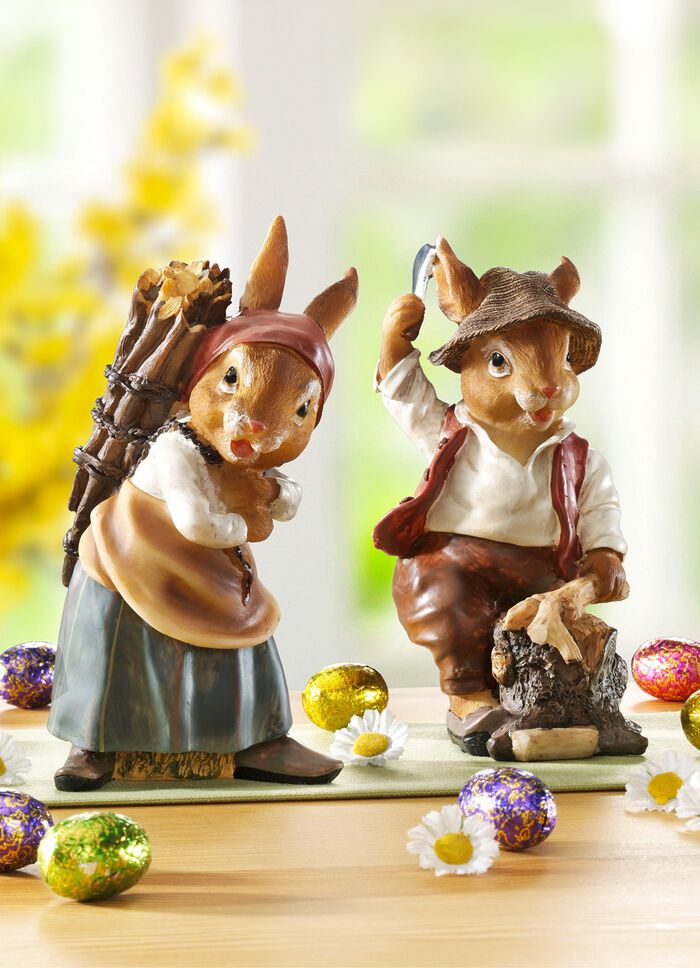 Nostalgisch koppel konijntjes 