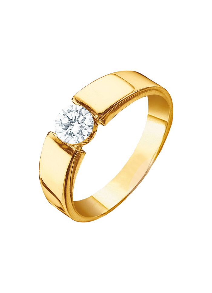 Damesring goud 585/- 