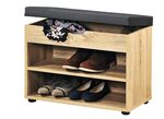Schoenenbank met zitkussen EIK SONOMA