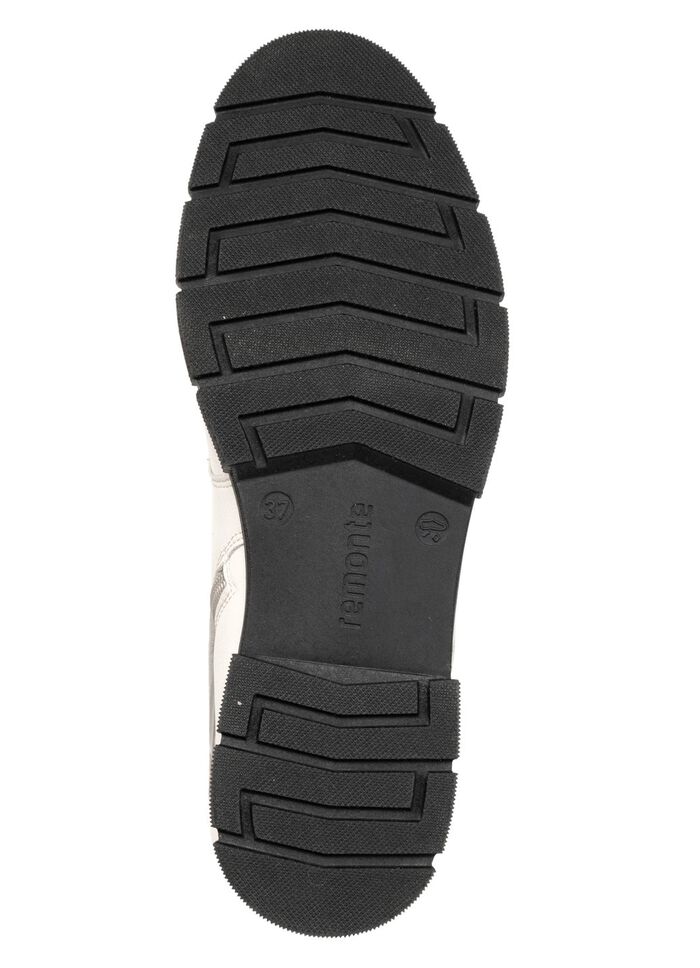 Remonte, chique dames enkellaarsjes, winterschoenen, breedte G, met rits NATUURLIJK WIT