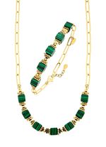 Elegantie ontmoet moderniteit &ndash; bezet met synthetisch malachiet 