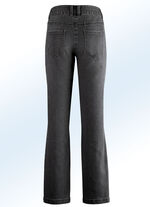 Jeans in trendy bootcut-vorm ZWART