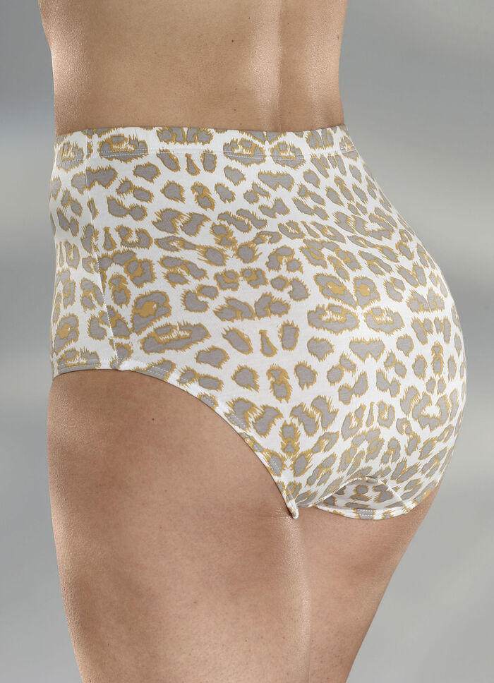 Driehoeksslipje met roofdiermotief 