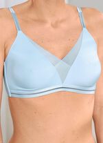 Aangenaam lichte Naturana-bh met voorgevormde cups BLAUW