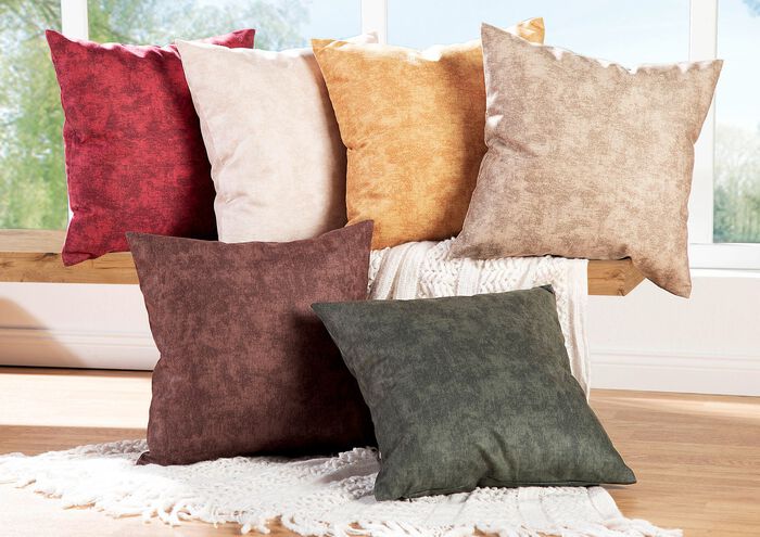 Gemarmerde velours kussenhoezen 