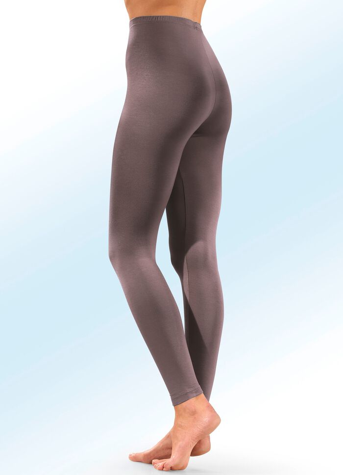 Twee-pack leggings van comfortabele microvezel 