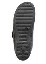 Enkellaarsjes van zacht vilt ANTRACIET