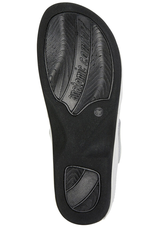 ELENA EDEN, klassieke damessandalen, breedte H, met klittenbandsluiting WIT