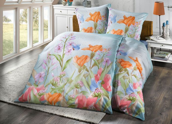 Dormisette beddengoedset met bloemmotief 