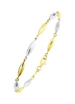 Hoogwaardige armband in tweekleurig 