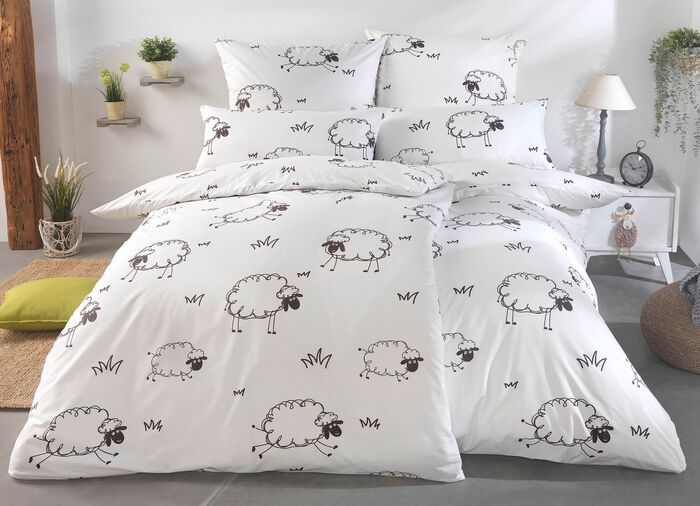 Renforcé beddengoedset met ritssluiting WIT