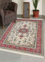 Bruggen, galerij en tapijten in zijdelook BEIGE