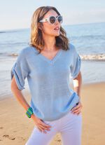 Trui met een glinsterende glans 