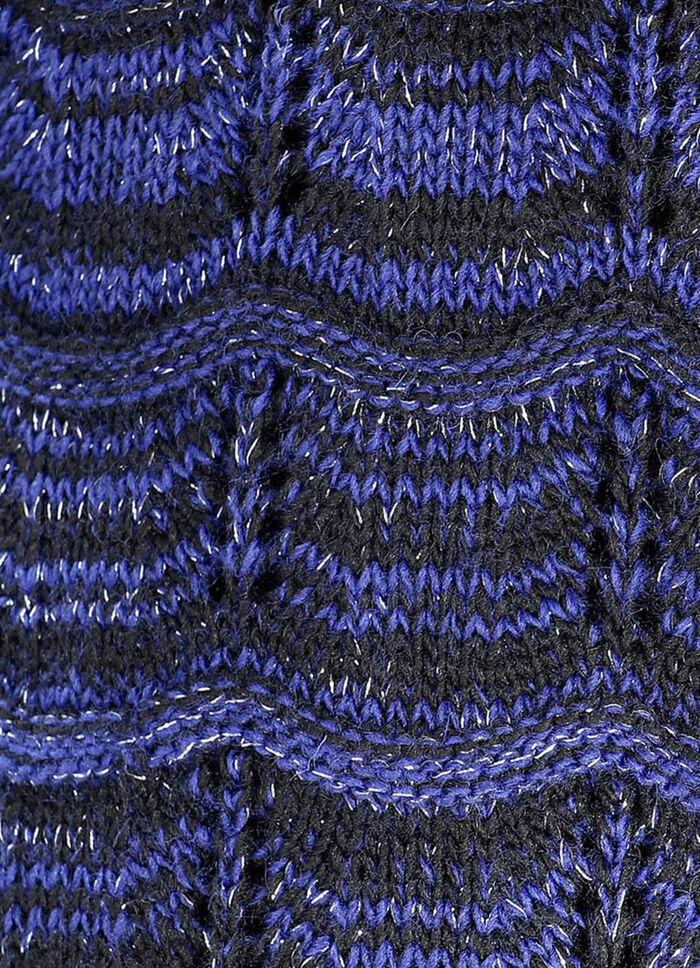 Trui met alpaca-inhoud DONKERBLAUW