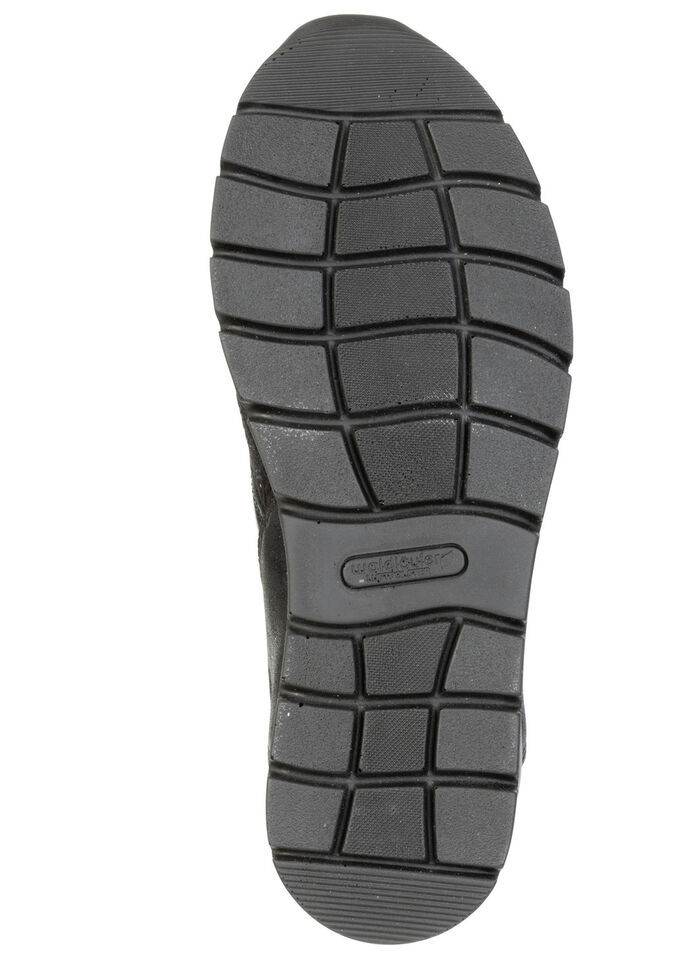 Waldläufer, comfortabele damessneakers, breedte K, met uitneembaar voetbed SCHWARZ