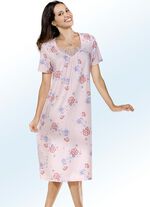 Set van drie nachthemden met korte mouwen en ronde hals LILA/ROZE