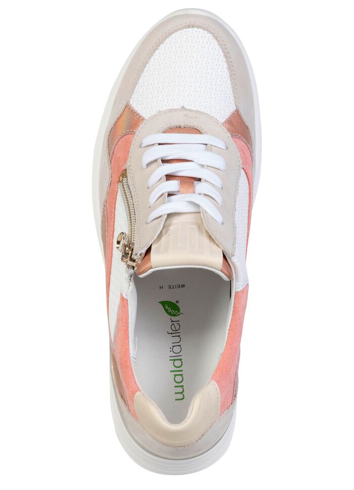 Waldl&auml;ufer, comfortabele dames veterschoenen, breedte H, met uitneembaar voetbed BEIGE-MULTICOLOR