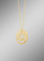 Gematteerde hanger met erwtenketting 