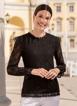 Kanten shirt in 2 kleuren 