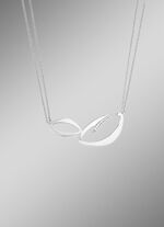 Moderne ketting met zirkonia 