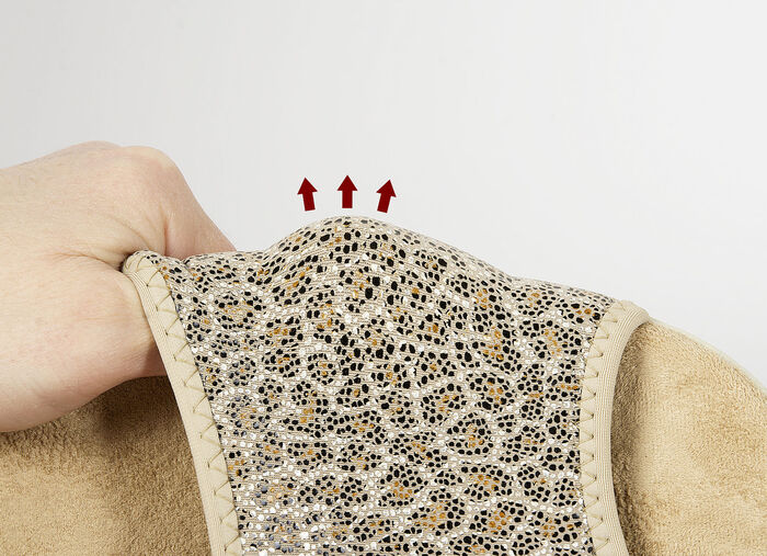 Stretch zomerschoenen verkrijgbaar als muiltjes of sandalen BEIGE-LEO