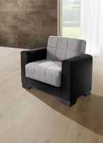 Moderne gestoffeerde meubelen ZWART-ZILVER