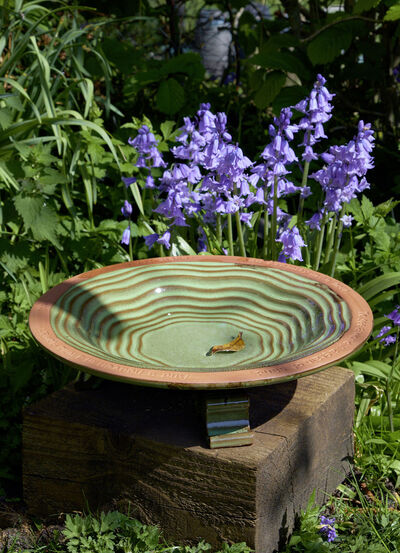 Echo vogelbad van vorstbestendig terracotta 