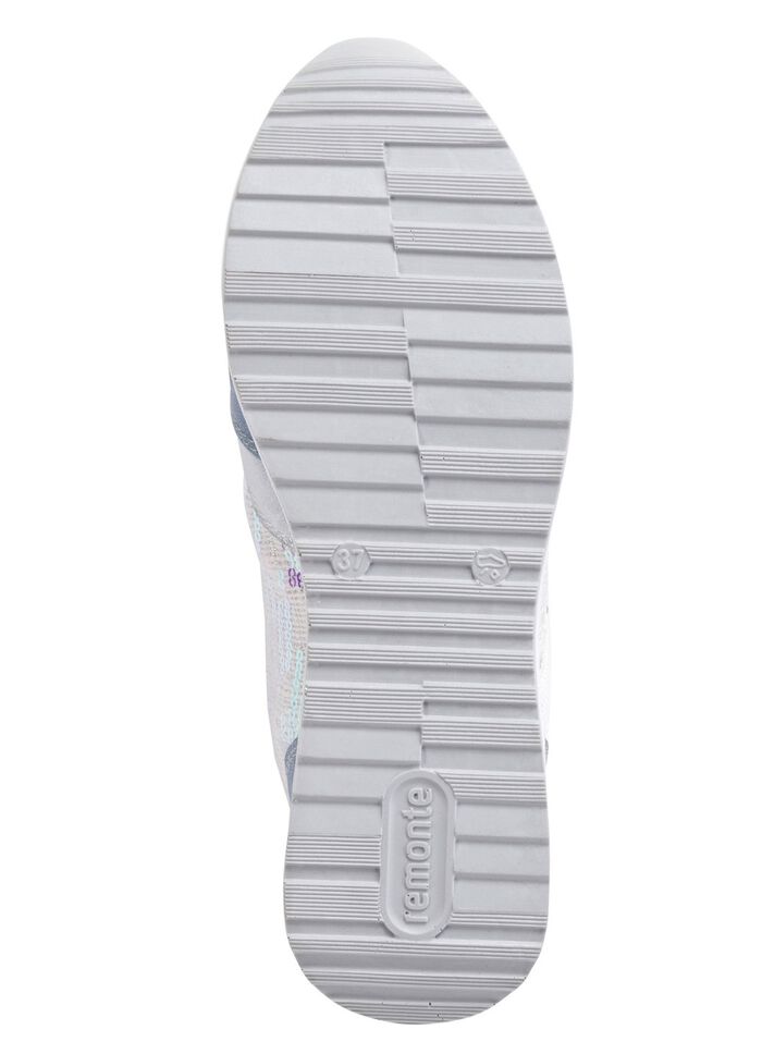 Sneakers met glinsterende pailletten BLEU-WIT