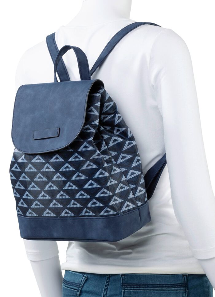 Rugzak met effectief gepatroneerd textiel 