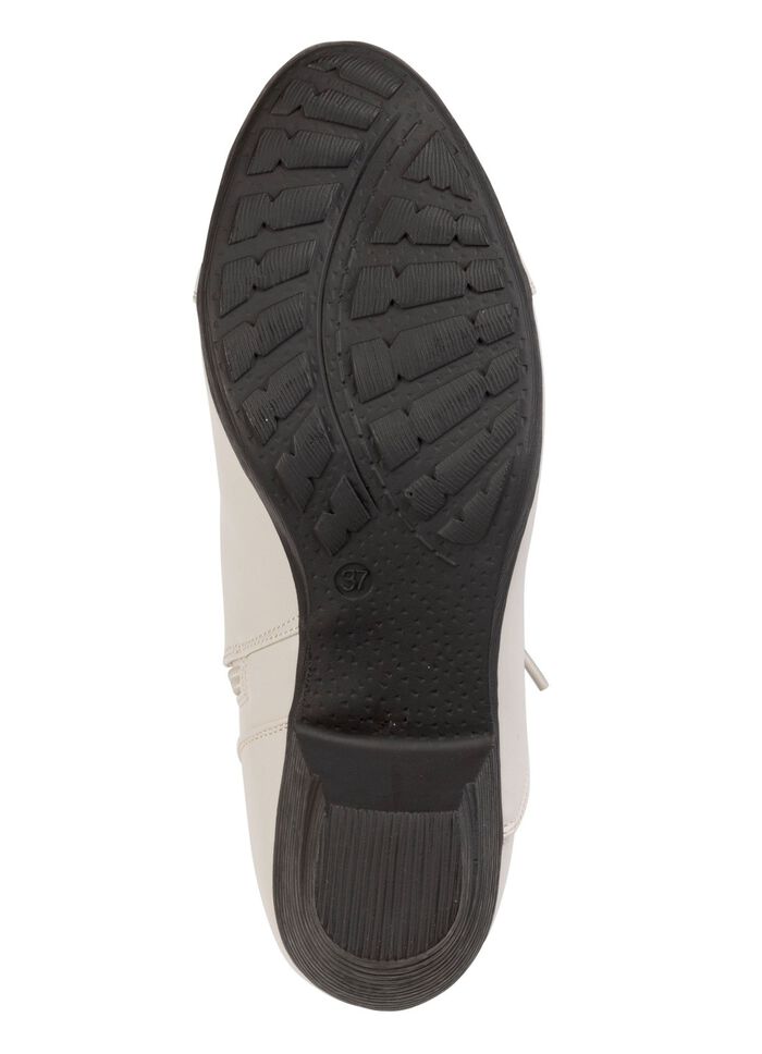 Andrea Conti, modieuze dames enkellaarsjes, winterschoenen, met rits ECRU