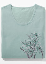 Nachthemd met geplaatste print en korte mouwen JADE