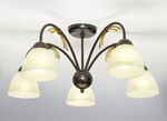 Plafondlamp met ijzeren frame SCHWARZ-ROST-GOLD