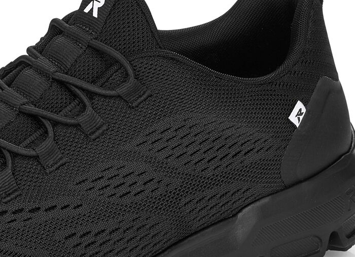 Rieker sneakers met elastische decoratieve vetersluiting 