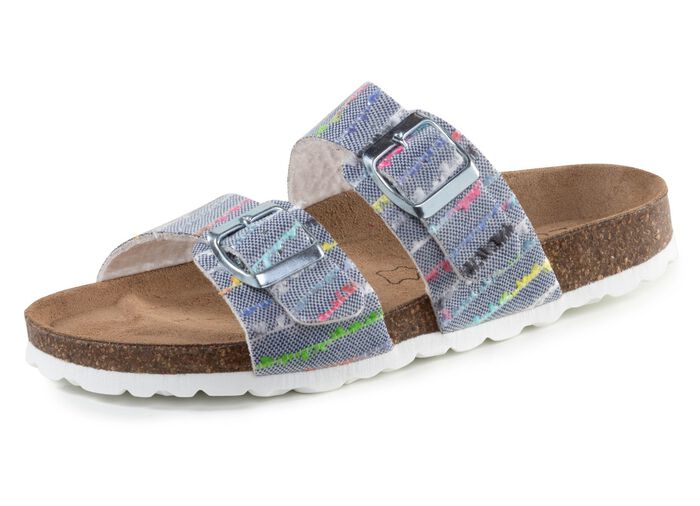 ELENA EDEN muiltjes gemaakt van synthetisch materiaal met een interessant patroon 