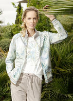 Sweatvest met bloemmotief 