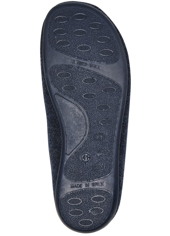 Pantoffels van textiel met een subtiel patroon MARINE