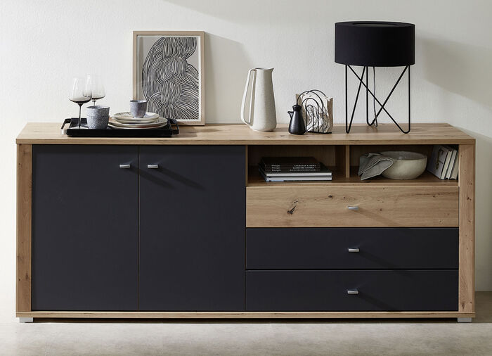 Dressoir met LED-verlichting en softclose 