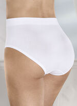 Set van drie slips met een comfortabele, zachte tailleband WIT