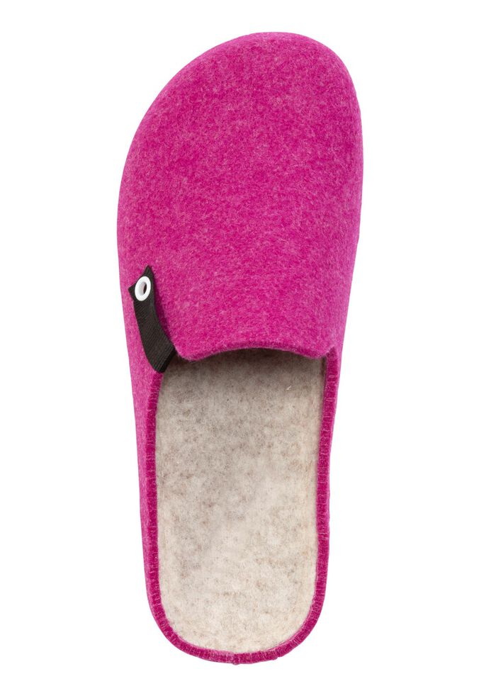 Laurina, trendy damespantoffels, breedte G, met anatomisch gevormd voetbed ROZE