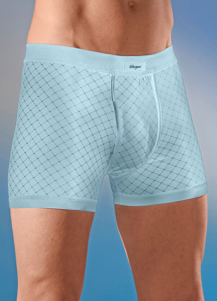 Vierpack onderbroeken van fijne jersey, met gulp 